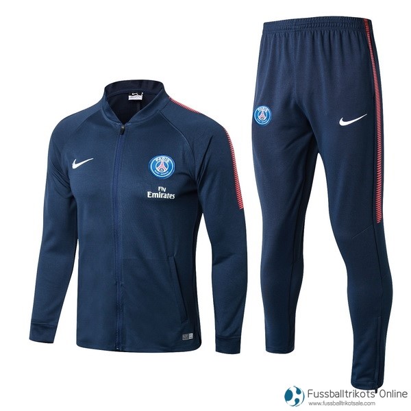 Paris Saint Germain Trainingsanzug 2017-18 Blau Marine Fussballtrikots Günstig